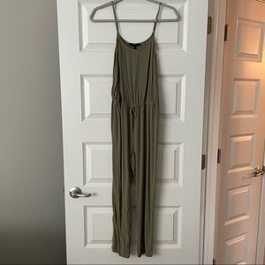 Olive Green Pant Romper